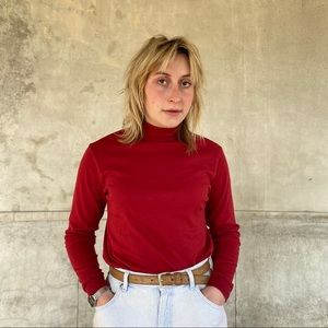 Vintage L.L. Bean Red Turtleneck